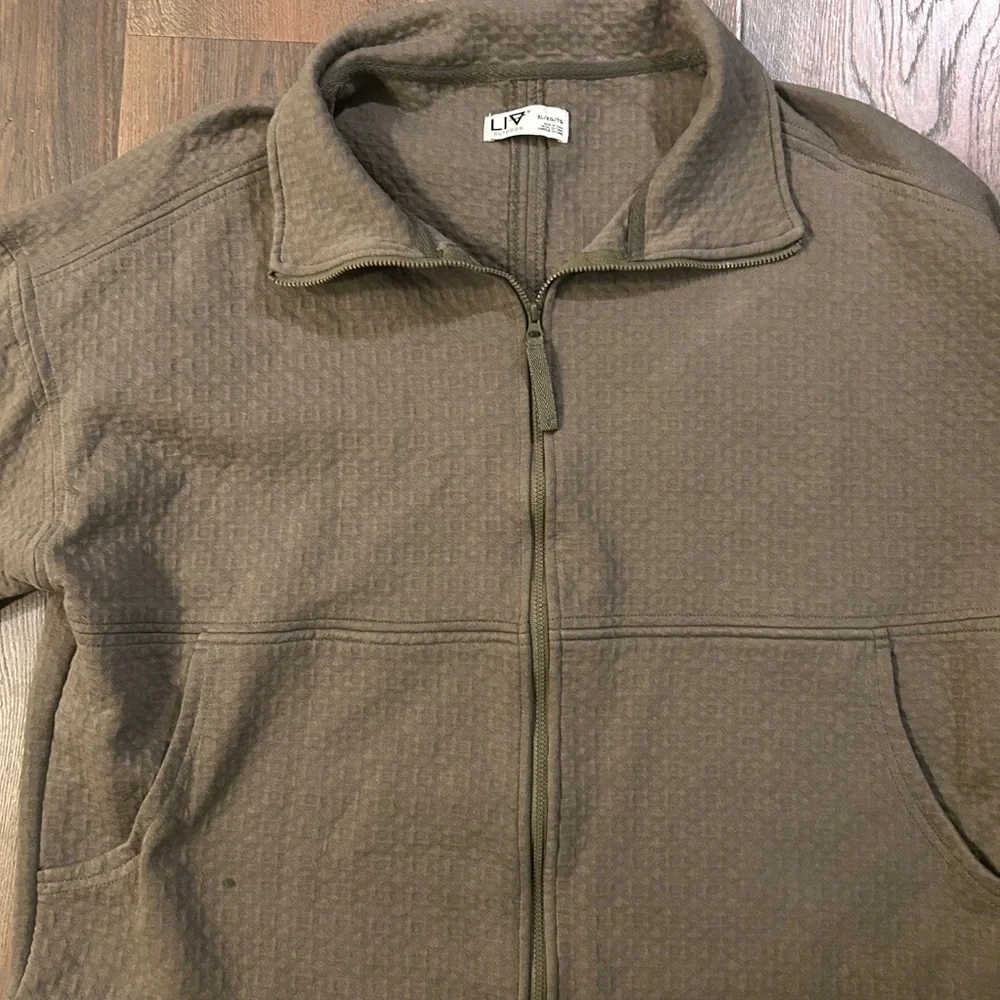 LIV Outdoors Olive Green Outdoor Full Zip Jacket - Picture 3 of 5